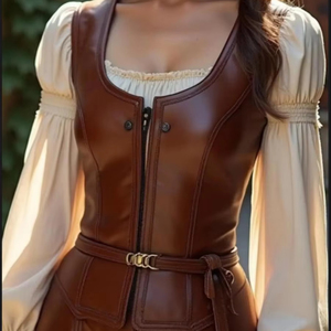 เสื้อแจ็คเก็ตหนังแท้สำหรับผู้หญิงแบบสองด้าน ใส่ได้ทั้งฤดูหนาว กันน้ำ กันลม มีฮู้ด บุผ้าแบบควิลท์ แขนทรงโคมไฟ ประดับเลื่อม - Product Image 1