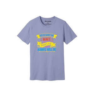 เสื้อยืดผ้าฝ้าย100% พิมพ์ลายด้วยความมีน้ำใจขนาด160 180ถึงหนักมี12สีที่สามารถปรับแต่งดีไซน์และการจัดวางของคุณเองได้ - Product Image 5