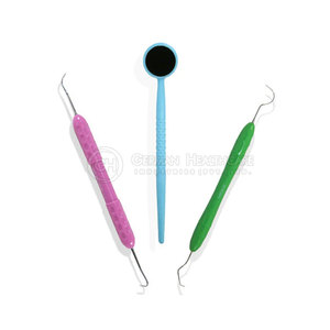 Professional Reusable Manual Dental Diagnostic Instruments Set Stainless Steel Mouth <b>Mirror</b> Tweezers Probe Kit CE Certified High - Product Image 3