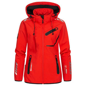 Veste Softshell de randonnée imperméable coupe-vent respirante légère grande taille pour homme Imprimé à carreaux en toile Fermeture éclair - Product Image 5