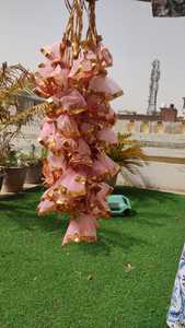 Guirnalda de red de tela hecha a mano para fiesta y evento telón de fondo decoración de boda, decoración de pared colgante, decoración Mehndi, Diwali decorativo - Product Image 4