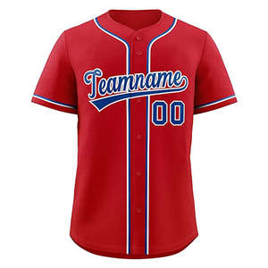 Concevez votre propre ensemble d'uniformes de baseball bleus pour équipe – Vente flash – Maillot de baseball en polyester à séchage rapide avec patron de couture - Product Image 3