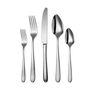 Vente en gros de couverts de luxe en acier inoxydable de conception simple, manche long, nouveau style fantaisie, plaqué or pour banquet de mariage - Product Image 6