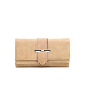 Portefeuille pour femme de luxe classique P70858 en cuir véritable avec fonction RFID antivol Fermeture ouverte Doublure mince et longue/peau de vache - Product Image 2