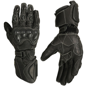 Gants en cuir à écran tactile complet de couleur personnalisée de qualité supérieure Gants en cuir de moto de couleur personnalisée de qualité supérieure - Product Image 1