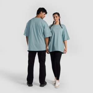 Camiseta Mint Shift de Corte Holgado, Jersey de 210 g/m², Ligera, con Estampado Gráfico y Etiqueta Personalizada - Product Image 1