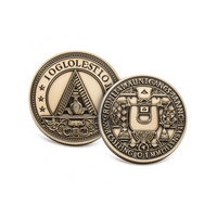 Pièce de défi maçonnique unique avec logo personnalisé en gros