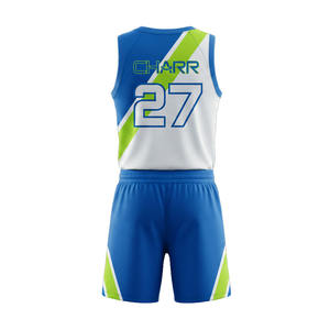 Maillot de basket-ball réversible professionnel personnalisé, ensemble d'uniformes, vêtements de basket-ball respirants pour hommes, concevez votre propre uniforme - Product Image 4