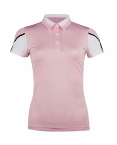 Buena calidad, novedad de verano 2025, polos de manga corta para mujer, ropa informal transpirable a la moda para mujer, ropa informal cómoda de Color sólido - Product Image 1