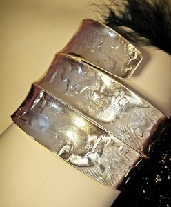 Vintage 1970's <b>Gold</b> Brass Plaited Bangles <b>Chunky</b> Statement Ethnic <b>Bracelet</b> Beautiful <b>Chunky</b> Brass Bangle - Product Image 1