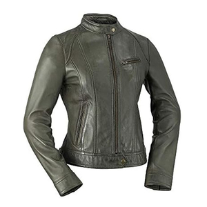 Veste en cuir tendance pour femmes conçue pour un style moderne avec des matériaux de qualité supérieure et une coupe parfaite - Product Image 1
