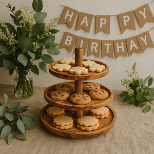 Soporte de Madera Tradicional para Pasteles y Repostería, Ideal para Bodas y Panaderías, Disponible en Oferta - Product Image 3