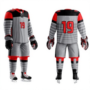 Custom Sublimation Ice Hockey Jersey Set Professional Ice Hockey Uniform with Shorts Breathable Hockey Team Wear - Product Image 1