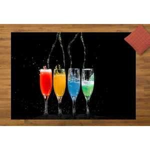 Tapis imprimé - Tapis Cocktail, Tapis colorés, Tapis de cuisine, Tapis modernes, Tapis en velours - Product Image 1