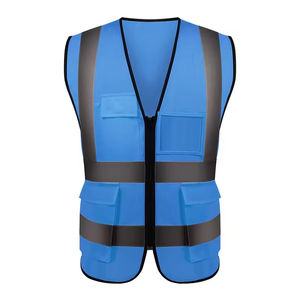Gilet de sécurité réfléchissant avec bande haute visibilité, certifié CE, couleur et logo personnalisables, uniforme de travail pour hommes - Product Image 6