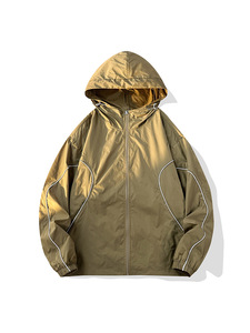 Chaqueta de Protección Solar UPF 50+ Personalizada por el Fabricante, 100% Poliéster, Secado Rápido, para Exteriores, al por Mayor, Sólida, de Manga Larga, con Capucha - Product Image 4