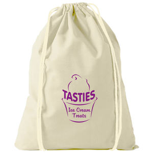 Sac cadeau en toile de coton écologique à fond rond avec cordon d'agaric pour bijoux, bougies et autres promotions - Product Image 3