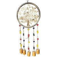 Carillon éolien Arbre de Vie en fer forgé, fait main, design moderne, pour la décoration de la maison et les cadeaux de Diwali, durable, son profond