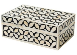 Boîte de rangement en bois rectangulaire faite à la main avec incrustation d'os Petit article de décoration d'intérieur de qualité supérieure pour les coffrets cadeaux de bijoux pour femmes et filles - Product Image 6