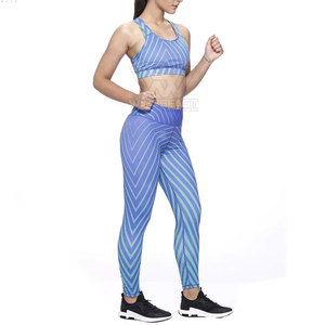 ชุดโยคะสำหรับผู้หญิงออกแบบได้ตามต้องการมีโลโก้ด้านหน้าแบบทึบ - Product Image 2