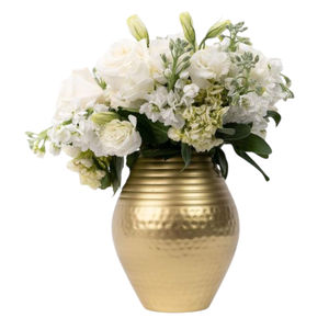 Jarrón decorativo de boda de mesa auxiliar de exhibición floral de hierro de alta calidad, florero de Metal dorado de diseño admirable a un precio razonable - Product Image 2