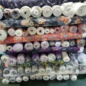 Made in Korea Woven Polyester Printed Stock Lot Fabric Textile Many Flower <strong>Design</strong> Best Quality Beautiful Fabric <strong>Patterns</strong> - Product Image 5