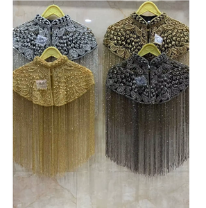 ชุดราตรีผ้าซาตินแบบเป็นทางการของอิรัก งานฝีมือประดับลูกปัดคริสตัล ลูกไม้ ประดับมุก ป้องกันไฟฟ้าสถิต ระบายอากาศได้ดี - Product Image 2