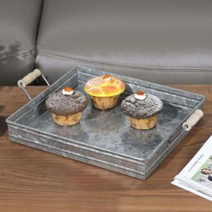 Gran demanda, bandeja de servicio galvanizada, bandeja de servicio de forma y tamaño personalizados para servir alimentos, uso de artículos de frutas en el centro de mesa - Product Image 5