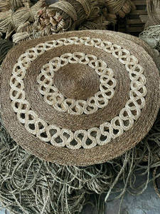 Alfombra de algas marinas naturales para sala de estar, alfombra redonda hecha a mano para suelo, alfombra duradera ecológica para dormitorio, oficina e Interior de Hotel - Product Image 3