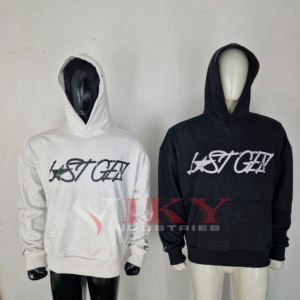 Sudadera con capucha para hombre con diamantes de imitación y logotipo personalizado para hombre, ropa de calle de Terry francés, Jersey de algodón 100% con cremallera, Sudadera con capucha de VIKY INDUSTR - Product Image 1