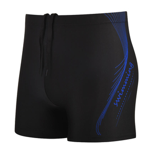 Shorts de bain pour hommes en spandex et polyester en gros, séchage rapide, cordon de serrage, shorts de plongée aquatique, logo de marque personnalisé, shorts tendance - Product Image 4