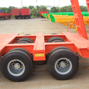 Semirremolque de Plataforma Baja de Alta Resistencia, Dos Líneas, Cuatro Ejes, Construcción de Acero de Alta Resistencia, Capacidad de Carga de 100T para Equipo Pesado - Product Image 6