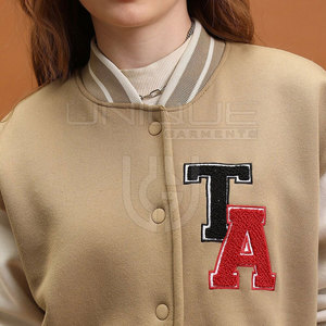 Plus Size Women Letterman Jacket Wholesale Letterman Jacket Sustainable Letterman Jackets In Stock - Product Image 6