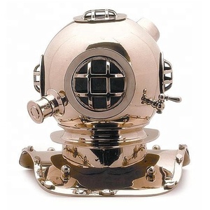Casque de plongée marin de qualité supérieure en laiton nautique et antique Design Vintage décoratif à collectionner décor artisanat indien - Product Image 1