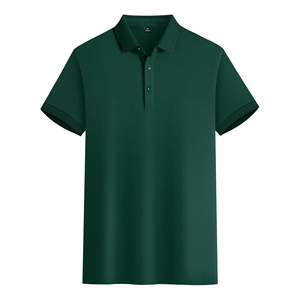 Venta al por mayor de camisetas de polo para hombres nueva ropa casual de color personalizado 100% camisetas de polo de algodón de manga corta antiarrugas camiseta para hombres - Product Image 2