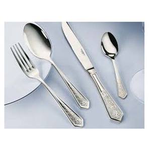 Ensemble de couverts en acier inoxydable plaqué or moderne et écologique de haute qualité avec poignées en laiton incurvées pour la rentrée des classes de mariage - Product Image 2