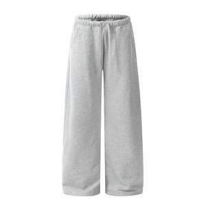 Pantalones Deportivos de Alta Calidad con Bolsillos Traseros, 100% Algodón, Felpa, Pantalones Deportivos Anchos para Hombre - Product Image 3