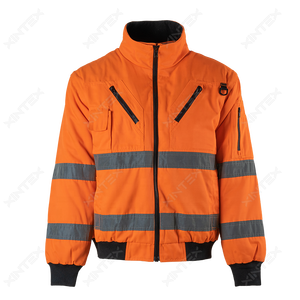 Chaqueta de Piloto Ligera de Alta Visibilidad para Mantenimiento al Aire Libre y Personal de Almacén con Bolsillos con Cremallera - Product Image 3