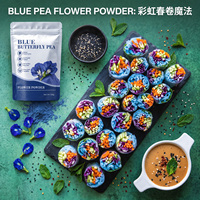 Poudre de fleur de pois papillon 100 % pure de qualité alimentaire, thé naturel de fleur de pois papillon bleu, fabrication OEM Chine-Herb