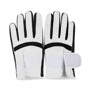 Nuevo logotipo personalizado Los mejores guantes de golf de cuero Cabretta Tela transpirable Logotipo personalizado Material suave Guantes de golf de piel de oveja duraderos - Product Image 3