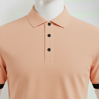 Chemises pour hommes en tricot uni imprimé à manches courtes, chemises de golf décontractées, respirantes, écologiques, séchage rapide