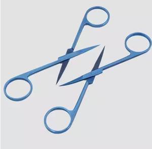 Tijeras de IRIS rectas de alta calidad Tijeras de IRIS curvas quirúrgicas con la mejor calidad Tijeras de IRIS de cirugía general profesional - Product Image 1