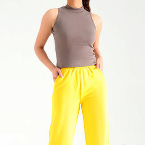 Camisetas sin mangas holgadas personalizadas al por mayor para mujer, camisetas informales sin mangas de verano de talla grande, camisetas cómodas y ligeras con cuello redondo 2025 - Product Image 5