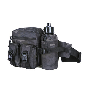 Riñonera Pioneer + Botella - BTP Negra con correa ajustable para la cintura y correa de compresión lateral ajustable Camuflaje Personalizado - Product Image 1