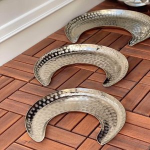 Plateau de service en métal poli décoratif à motif nordique, pour la maison, la cuisine, le comptoir, l'utilisation dans les restaurants - Product Image 4