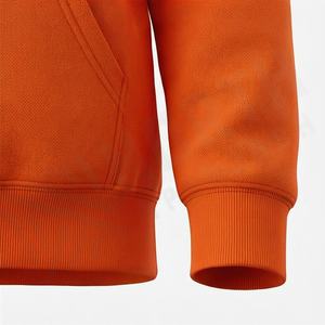 Sweat à capuche décontracté pour homme, imprimé personnalisé, couleur unie, motif uni, polaire thermique d'hiver, 100% coton noir, service OEM personnalisé - Product Image 6