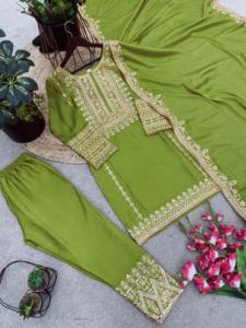 <b>Presenting</b> New Designer Collection With Heavy Embroidery Sequence Work Top Bottom and Dupatta Set Fully Stitched Ready to Wear - Product Image 6