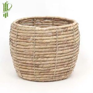 Natural Seagrass Hanging <b>Basket</b> Eco-Friendly Handwoven Planter <b>Basket</b> with Handle Made in Vietnam - Product Image 4