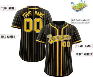 Jersey de béisbol que absorbe la humedad, tela de malla personalizada, camisa de softbol con botones, ajuste de secado rápido, aparejos, letras de sarga, apariencia juvenil de EE. UU. - Product Image 4