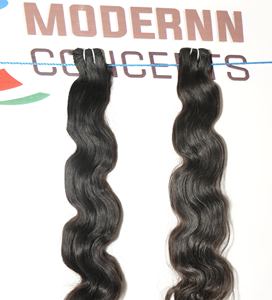 Cheveux vierges naturels bruts 100% non traités 8-32 pouces Bundles Bodywave Tengle Free Black Color Cambodgian Temple Human Hair - Product Image 2